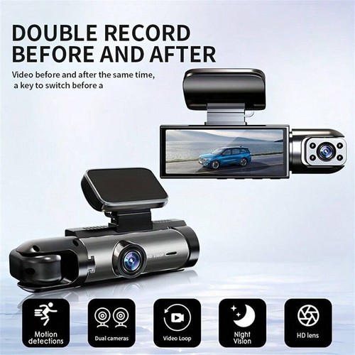1080P Dual Dash Cam w/IR Night Vision,Loop Recording 170° Wide Angle -3.16'' IPS - Picture 23 of 24