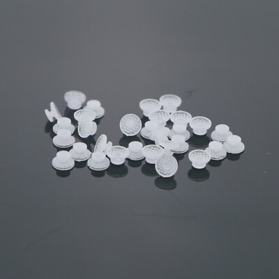 US 10Pcs/Pack Dental Orthodontic Clear Ceramic Lingual Button Bondable Mesh Base