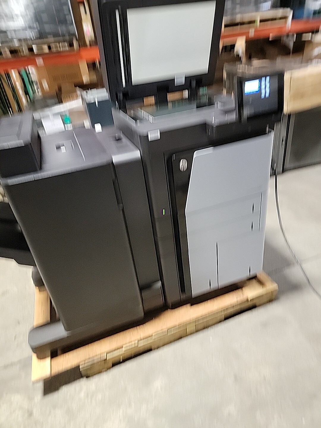 HP LaserJet Enterprise Flow Mfp M830 Workgroup printer w/staple stacker