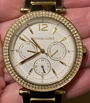 MICHAEL KORS MK-5780 Womens Chronograph Gold Tone Stainless Watch