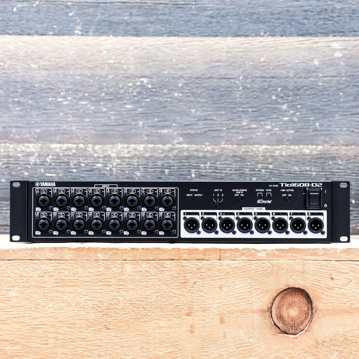 Yamaha Tio1608-D2 16-Input 8-Output Dante Stagebox for DM3-D TF