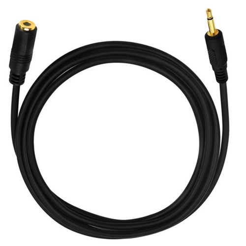 3.5mm 1/8" TS Monaural Mini Mono Male to Female Audio Cable 1.8m - Picture 2 of 4