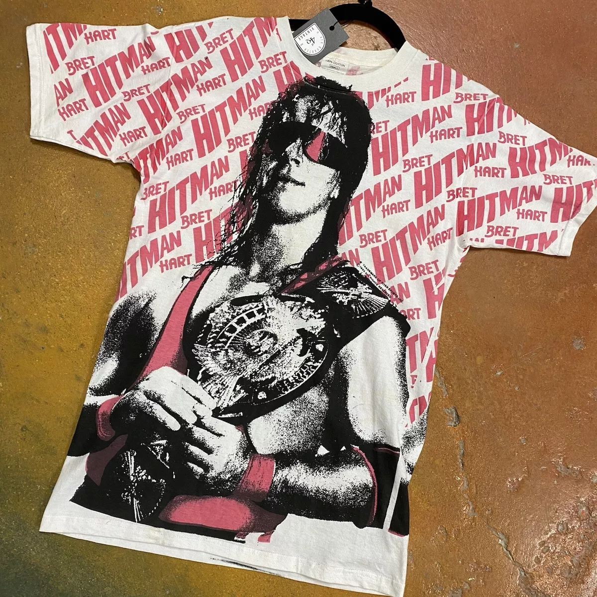 bret hart t shirt vintage