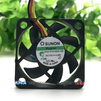 SUNON HA40101V4 DC 12V 0.8W 2Pin CPU Cooling Fan Cooler Fans Hest 40mm*40mm*10mm