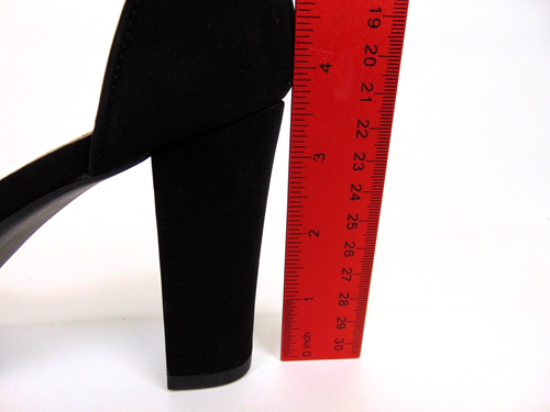 NEW! Top Moda EMMA Women's Ankle Strap Dress Sandal Block Heels Size 8.5 Black - Picture 9 of 14