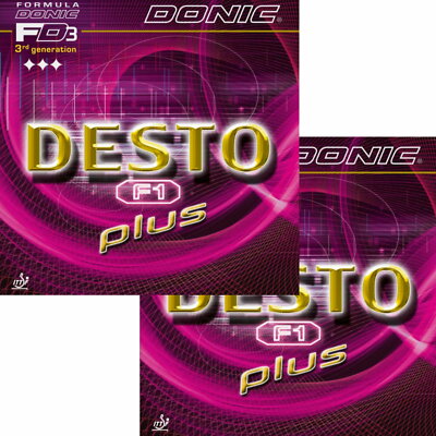 Donic Desto F1 Plus DOPPELPACK / Tischtennisbelag / NEU / zum Sonderpreis