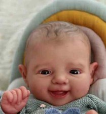 20" McKinli Reborn Baby Doll Kit Parts with Cloth Body Unfinished Unpainted Doll