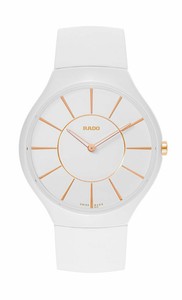 Rado True Thinline Blanc Céramique Femme Montre Bracelet Quartz R27957109 |  eBay