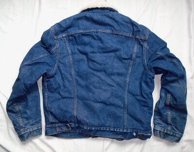 Vintage 80s Levis 71608-0216 Sherpa Fur Denim Jean Boa Vintage 80s Levis 71608-0216 Sherpa Fur Denim Jean Boa