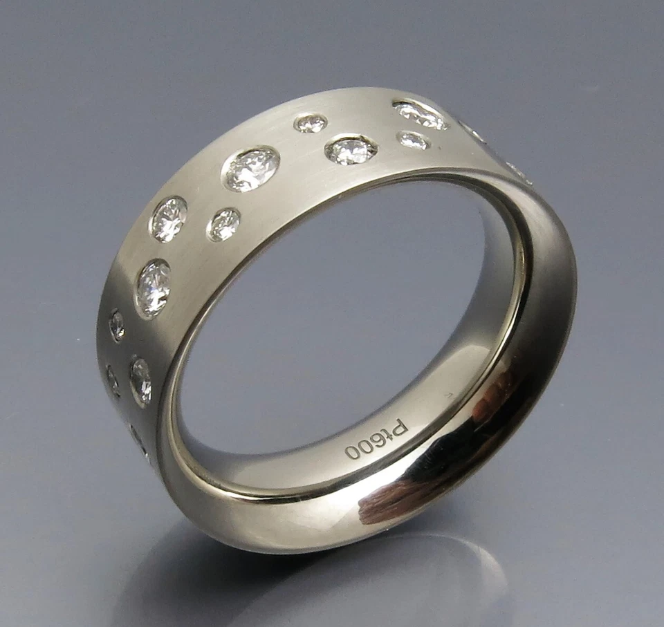 REIF-DESIGN - ELEGANTER BRILLANT STERNENHIMMEL - PLATIN - AUS EIGENER WERKSTATT - Bild 2 von 4