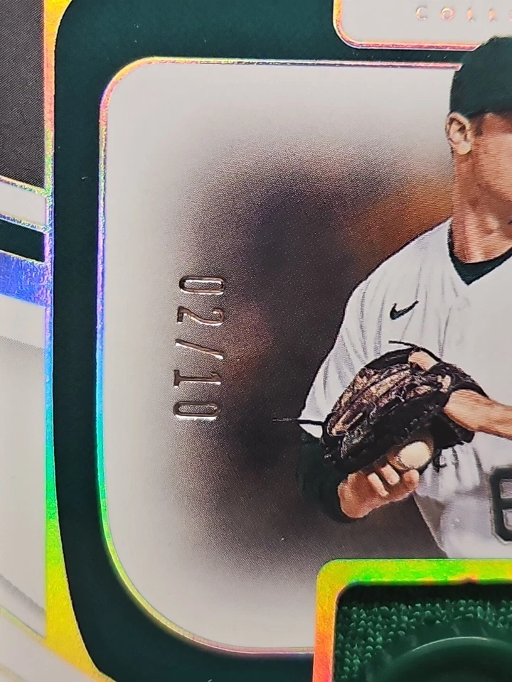 2022 Panini Immaculate Dauton Jefferies Auto Button Relic /10 - Image 3 of 3