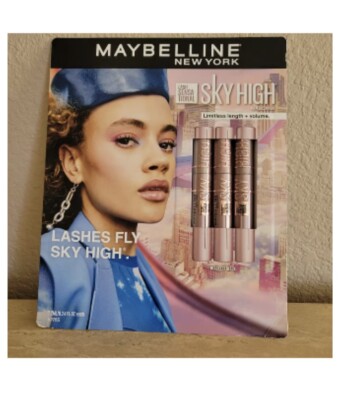 3Pk Maybelline New York Lash Sensational Sky High Mascara Blackest Black 