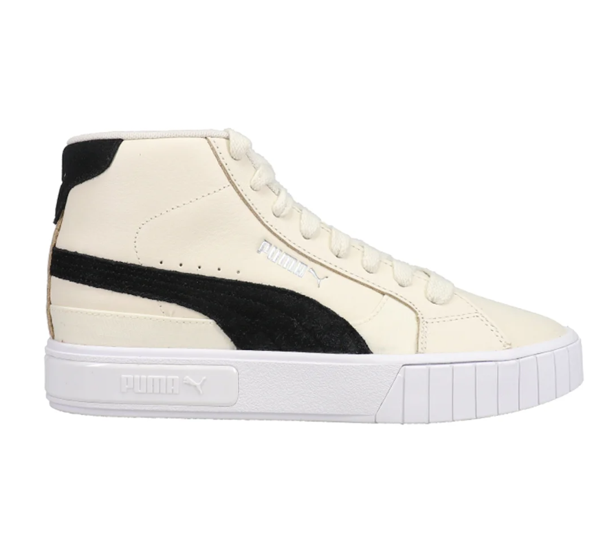 Puma Women's Cali Star Mid Top Off White Lace Up Sneakers Size 9 | eBay