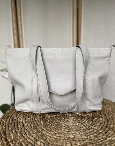 Jaeger grey leather handbag tote bag - 第 1/17 張圖片