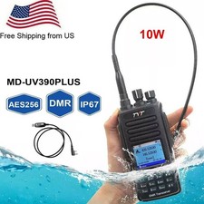 TYT MD-UV390PLUS AES256 Encryption DMR Digital Radio IP67 10W Walkie Talkie USB