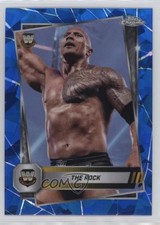 2025 Topps Chrome WWE Sapphire Edition The Rock #10 08jk