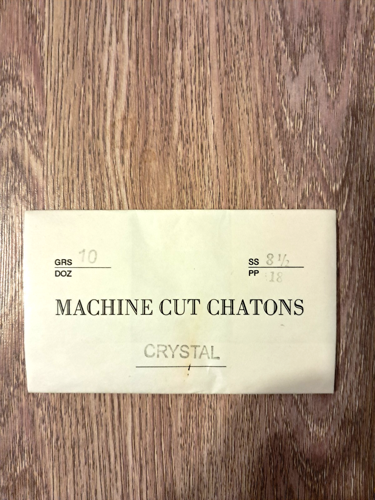 1440 PRECIOSA MACHINE CUT RHINESTONES, 18 PP, CRYSTAL/FOILED