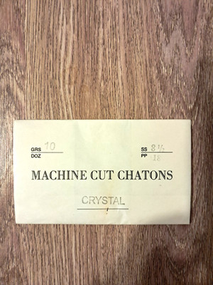 1440 PRECIOSA MACHINE-CUT RHINESTONES, 18 PP, CRYSTAL/FOILED