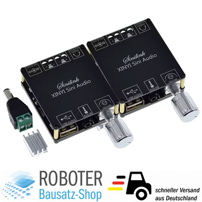 2×50W Bluetooth 5.0 HiFi Audio Verstärker Modul mit Tonregelung XY-C50L TPA3116