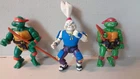 Vintage 1988 Teenage Mutant Ninja Turtles Playmates Action Figures  Lot # 3