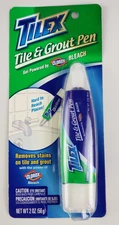 TILEX Tile & Grout Pen Removes Stains 2 oz Dual Tip Clorox Bleach NEW