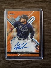 2022 Topps Finest - Austin Meadows #FA-AM Orange Wave Refractor /25 (AU)