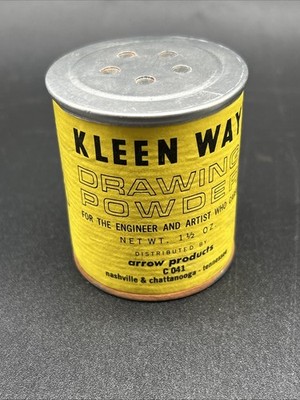 VTG Kleen Way Drawing Powder Canister READ Drafting Engineering 