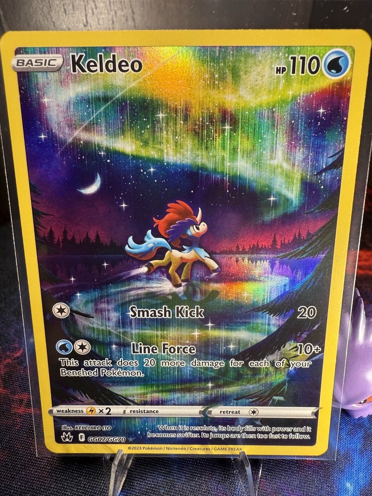 Keldeo - GG07/GG70 - Pokemon Crown Zenith Galarian Gallery Holo Card NM