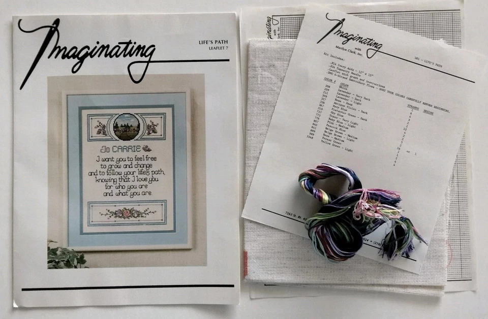 Imaginating Life's Path Inspirational Quote Graduation Counted Cross Stitch Kit - Image 2 of 4