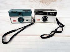 Lot of 2 Kodak Instamatic Cameras 124 Hawkeye Instamatic F, UNTESTED