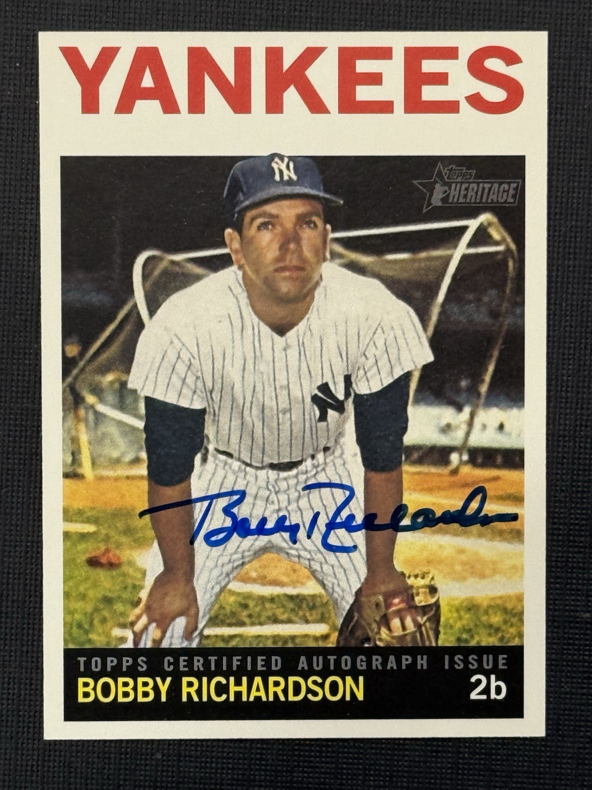 2013 Topps Heritage Bobby Richardson Auto 1964 design Real One Autograph #ROA-BR