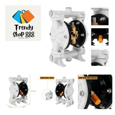 Air Operated Double Diaphragm Pump 1/2 inch Outlet 12 GPM Pneumatic Transfer ...