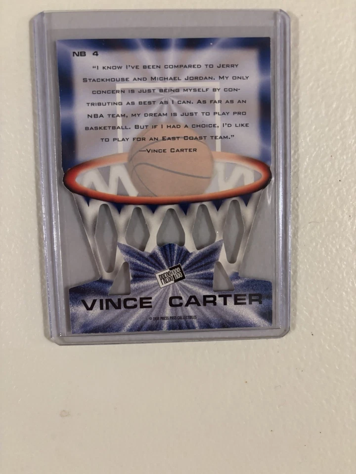 Press Pass 1998 - Net Burners Vince Carter #NB 4 (RC) Foto 2 de 2