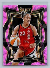 2025 Panini Select WNBA #56 A'ja Wilson Pink Ice Prizms
