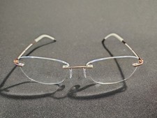 Silhouette 5263 40 6063 Titanium Brown Rimless Eyeglasses Frames 17 135 Austria