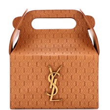 Saint Laurent Take-Away Box Bag Monogram All Over Leather