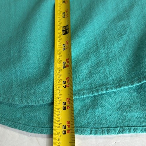 Camicetta tunica manica 3/4 taglio teal morbidi dintorni L cotone casual vacanza - Foto 11 di 12