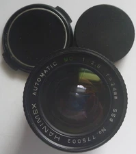 HANIMEX MC 24mm 1:2.8 Japan lens M42 mount. Comes with caps. WORKING.