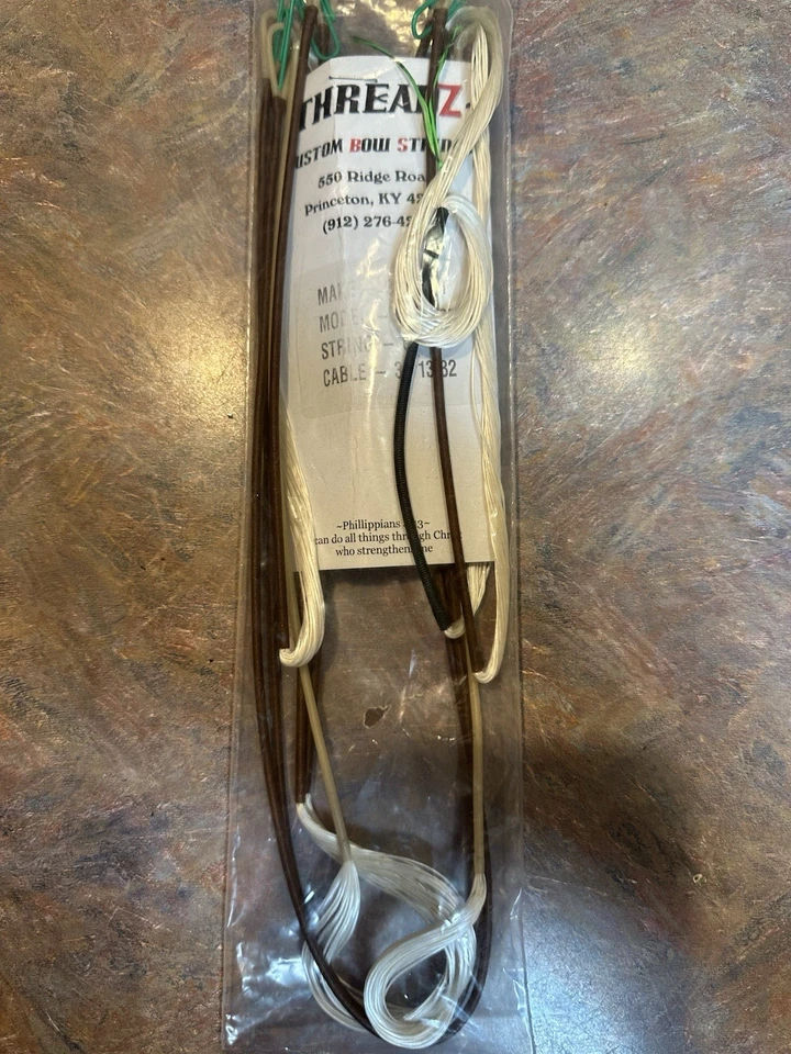 "Cable Threadz Custom Bowstring Bowtech Solution String 61"" 37 13/32" Foto 2 de 4
