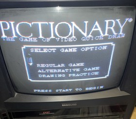 Pictionary Nintendo NES 1990 Power Play Game Tested Working