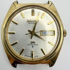 Seiko Automatic Vintage Wristwatch Working Day-Date Gold Tone 5606-7000 Vtg A086