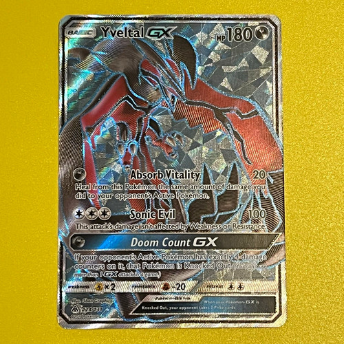 Yveltal GX | Full Art | 124/131 | Forbidden Light | SM06 | Pokemon TCG