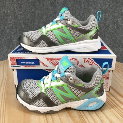 New Balance 695 Running Shoes Youth 11 M Sneakers Lace Up Mesh Gray KJ695BLY
