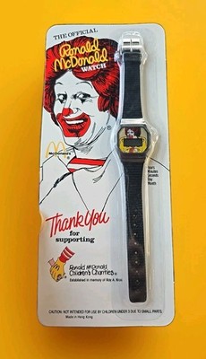 1986 McDonald s Digital Watch Black