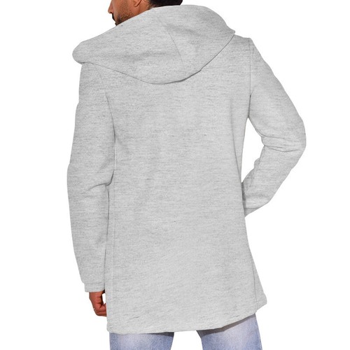 Gabardina Otoño/Invierno Con Capucha Doble Pecho Para Hombre Chaqueta Informal Prendas de abrigo Prenda para el torso - Imagen 21 de 30