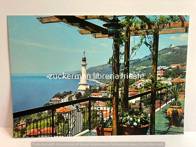 PANORAMA LIGHTHOUSE OF VICTORY postcard TRIESTE vintage 70s ca