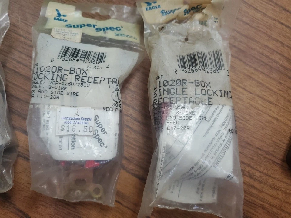 (4 piezas) Receptáculos de bloqueo único Eagle Super Spec L1020R-BOX + 2 MÁS (TA48MS) Foto 3 de 4