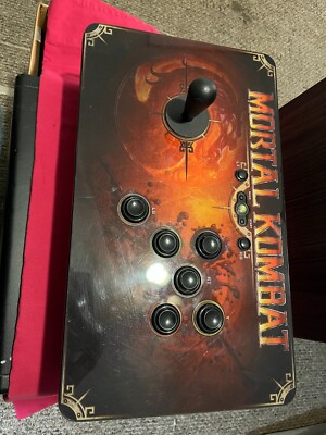Xbox 360 Mortal Kombat Arcade Stick and Game used but in good condition