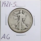 1921-S 50C Walking Liberty Half Dollar in AG Condition #3515