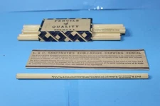 Vintage NOS L C Hardtmuth Technicolor White Pencils #1341 X10
